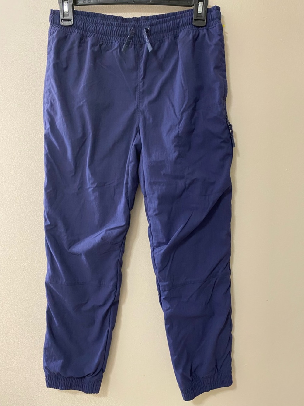 All in Motion boys xl 14 track pants joggers lined navy blue athletic